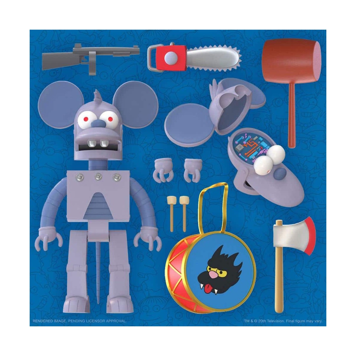 Super 7 - Los Simpson - Ultimates Robot Itchy Los Simpson