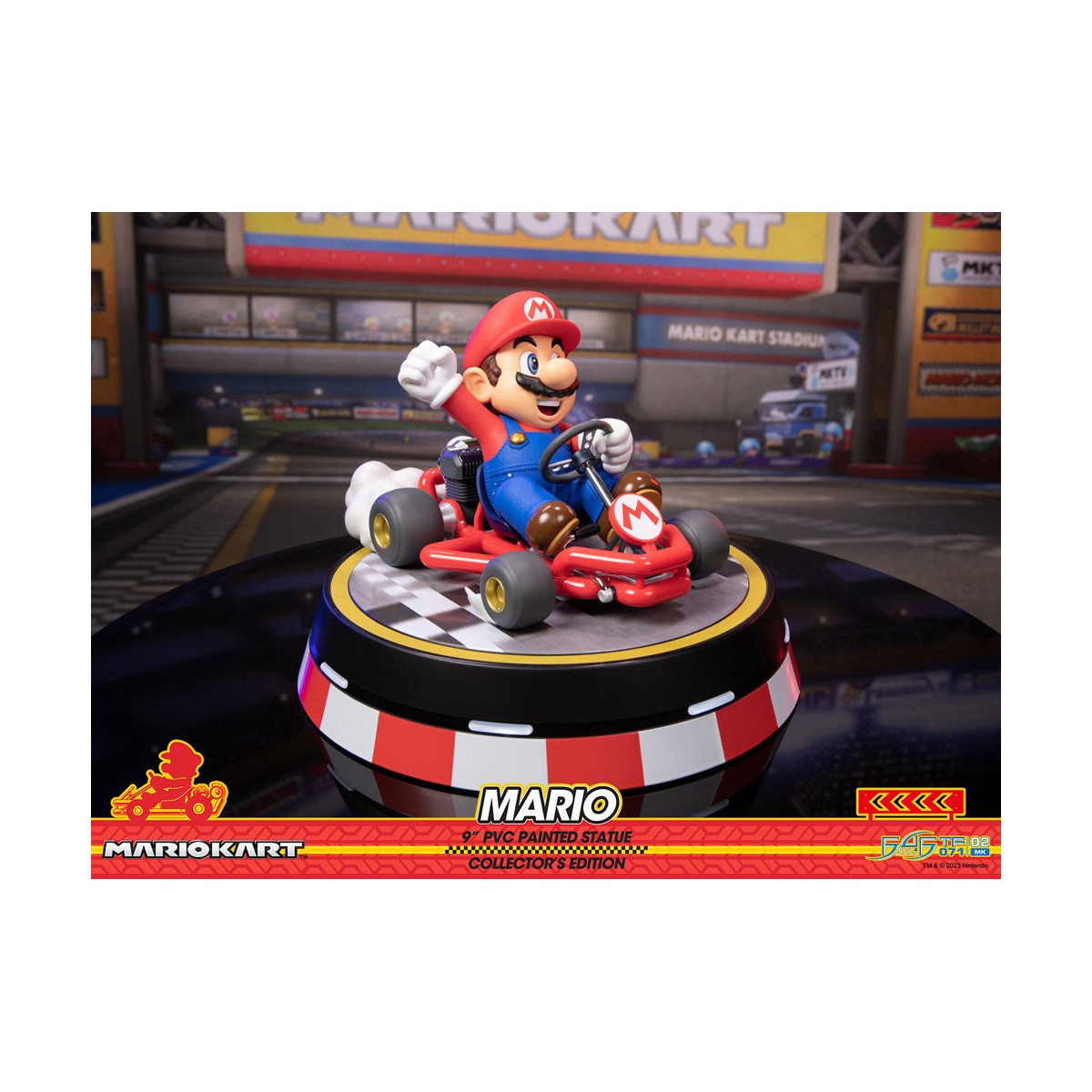 First 4 Figures - Mario Kart - MARIO Edición Coleccionista Estatua de PVC