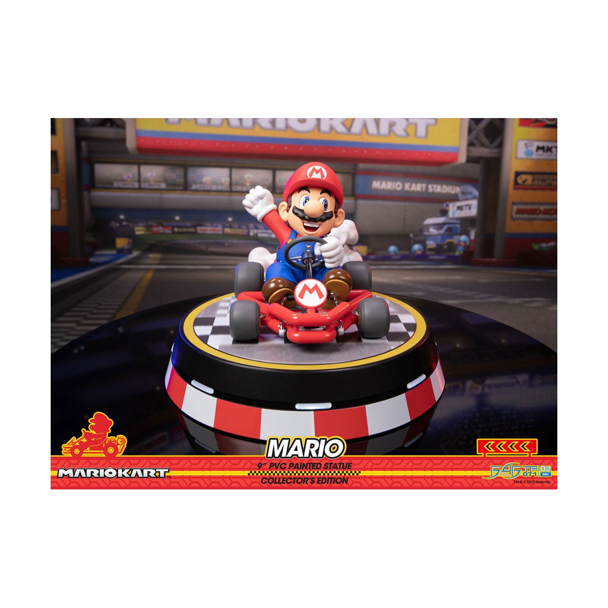 First 4 Figures - Mario Kart - MARIO Edición Coleccionista Estatua de PVC