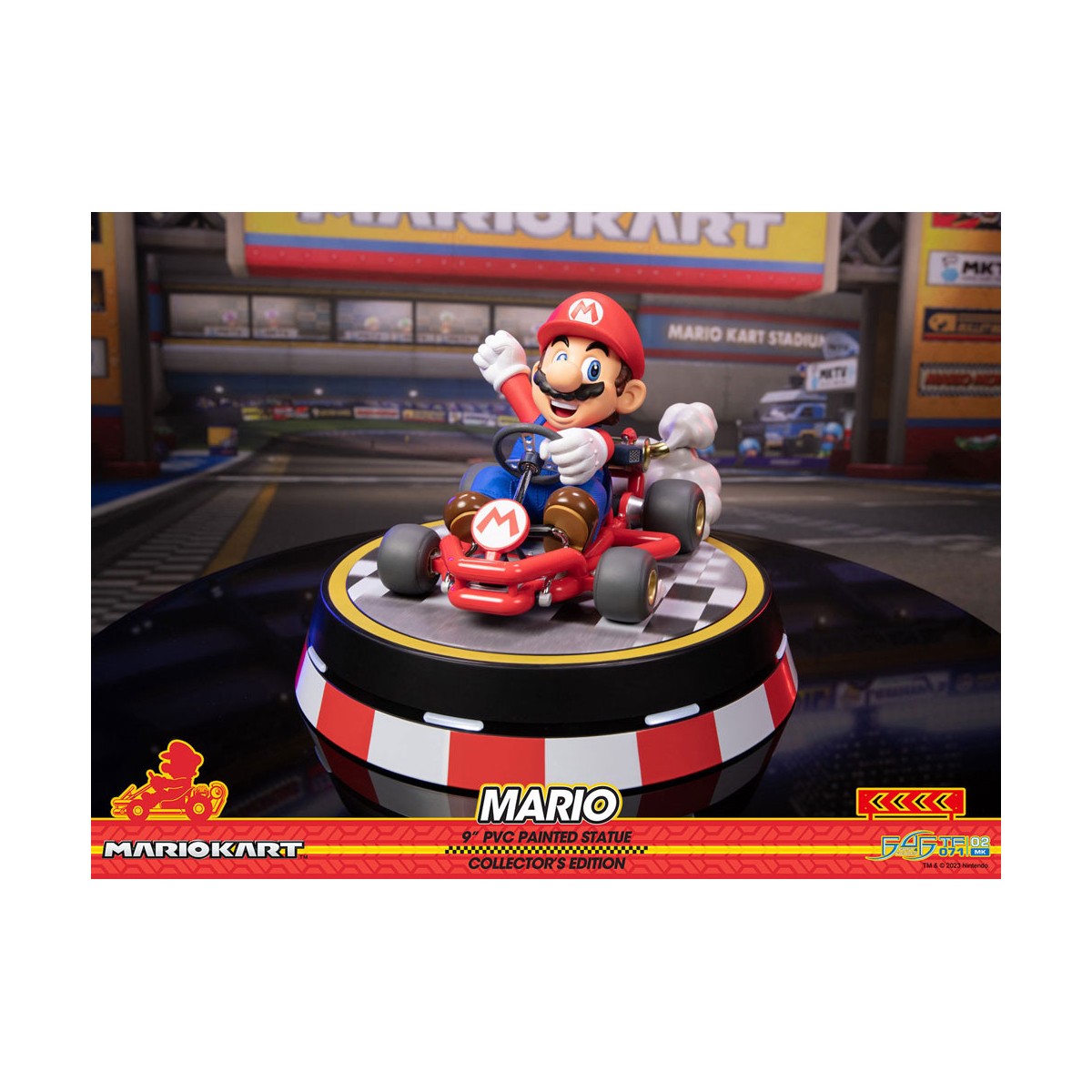 First 4 Figures - Mario Kart - MARIO Edición Coleccionista Estatua de PVC