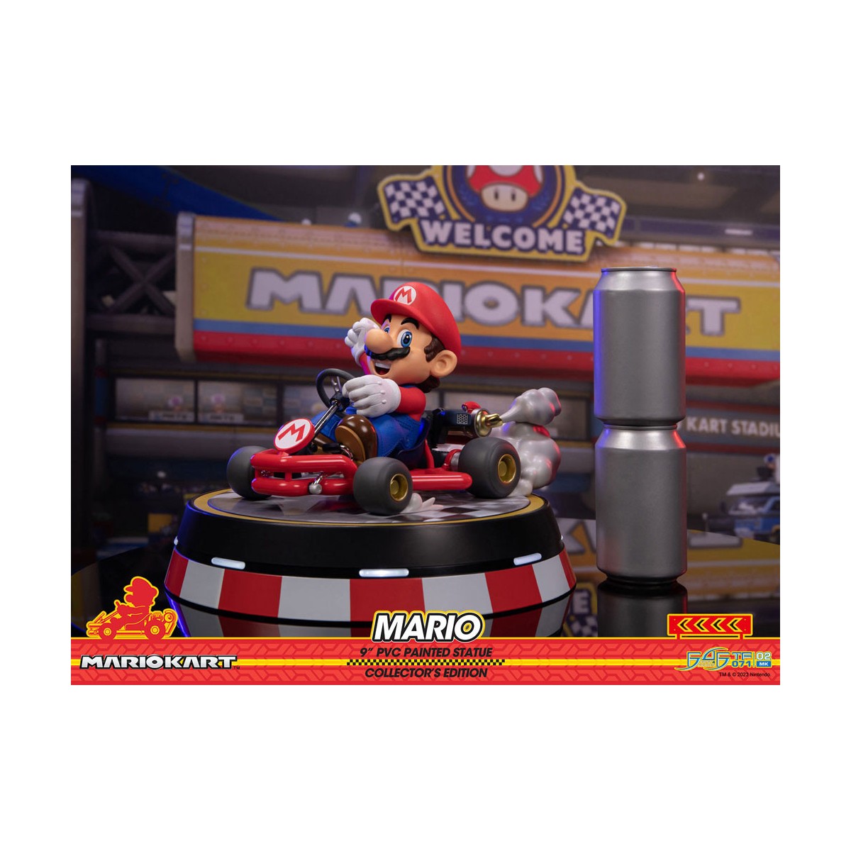 First 4 Figures - Mario Kart - MARIO Edición Coleccionista Estatua de PVC