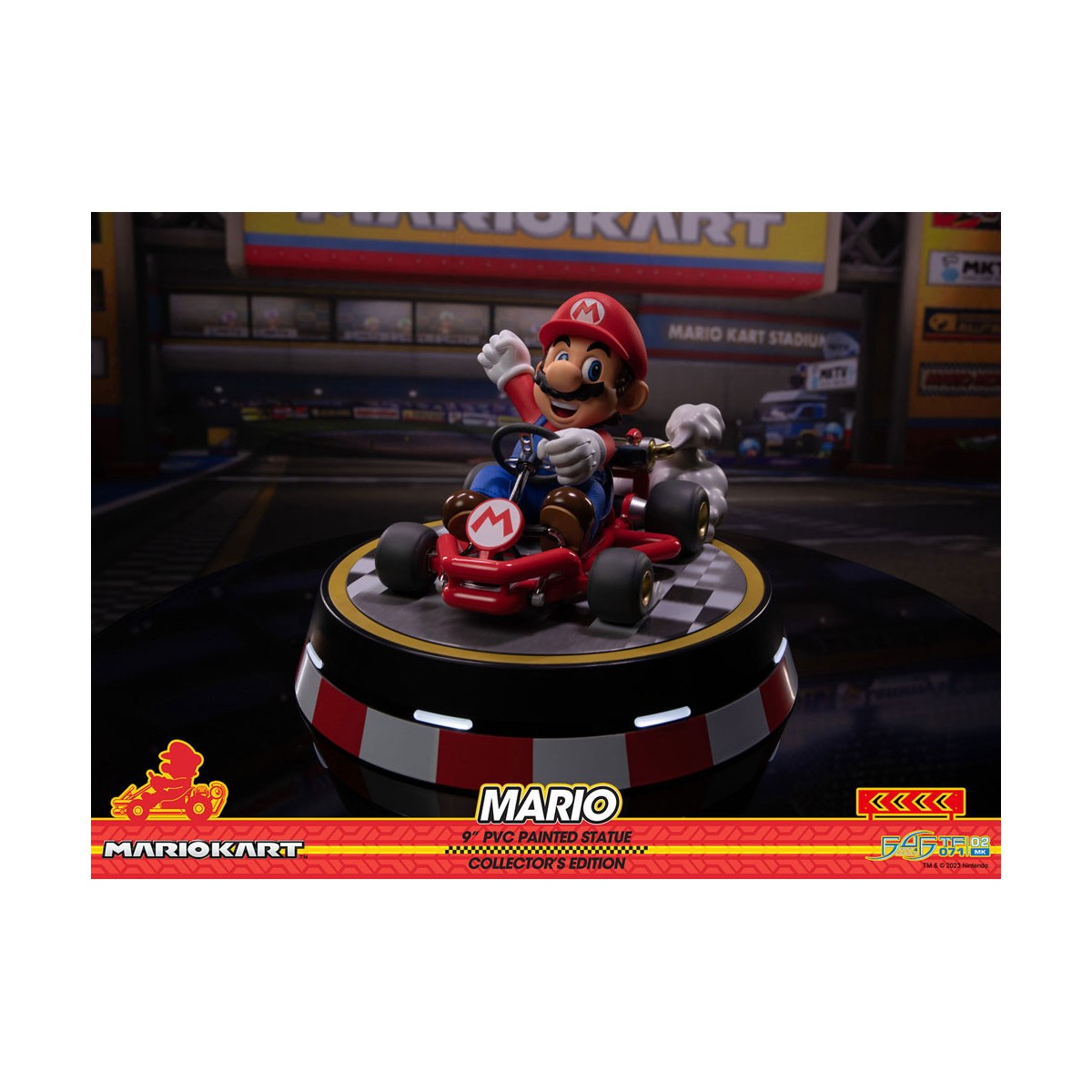 First 4 Figures - Mario Kart - MARIO Edición Coleccionista Estatua de PVC