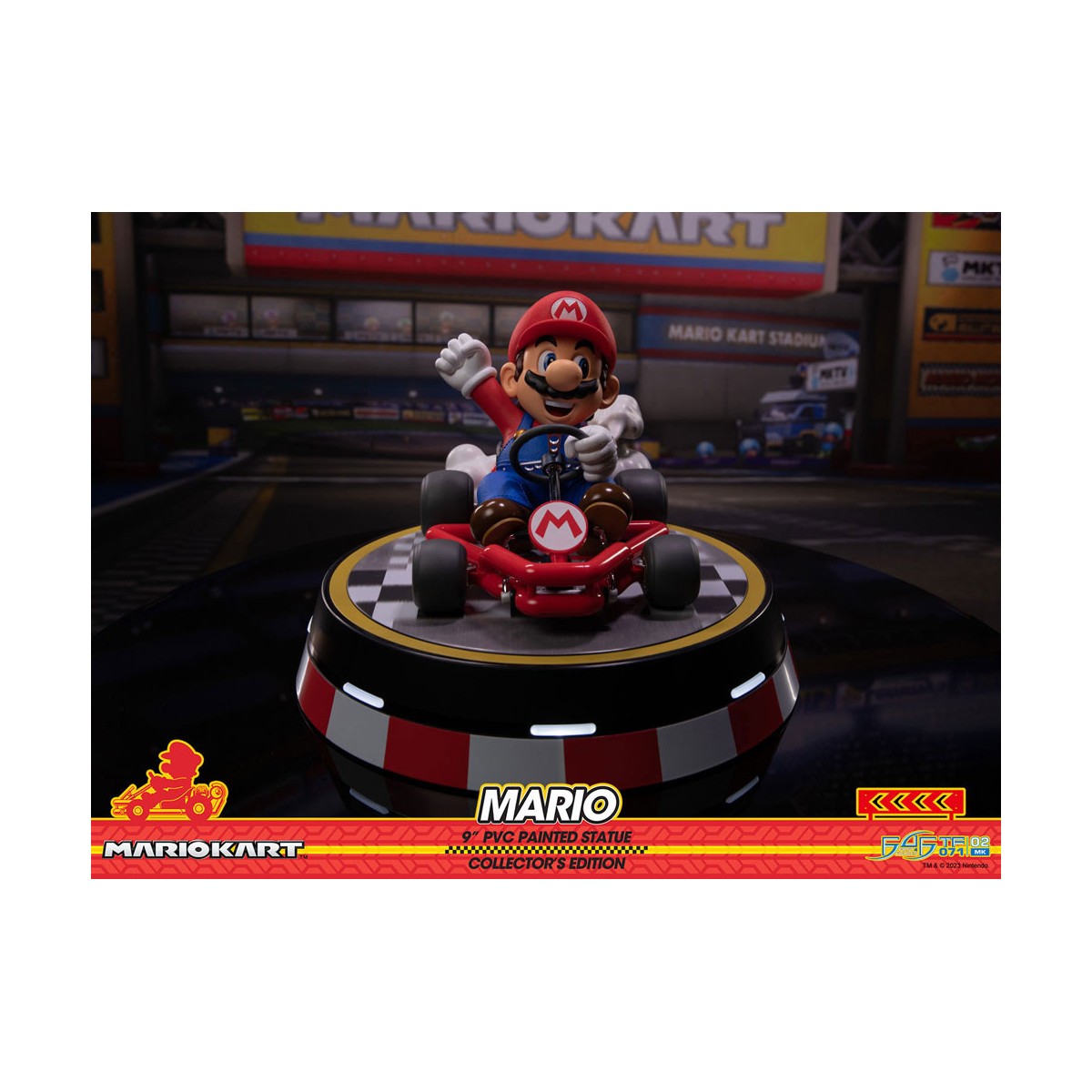 First 4 Figures - Mario Kart - MARIO Edición Coleccionista Estatua de PVC