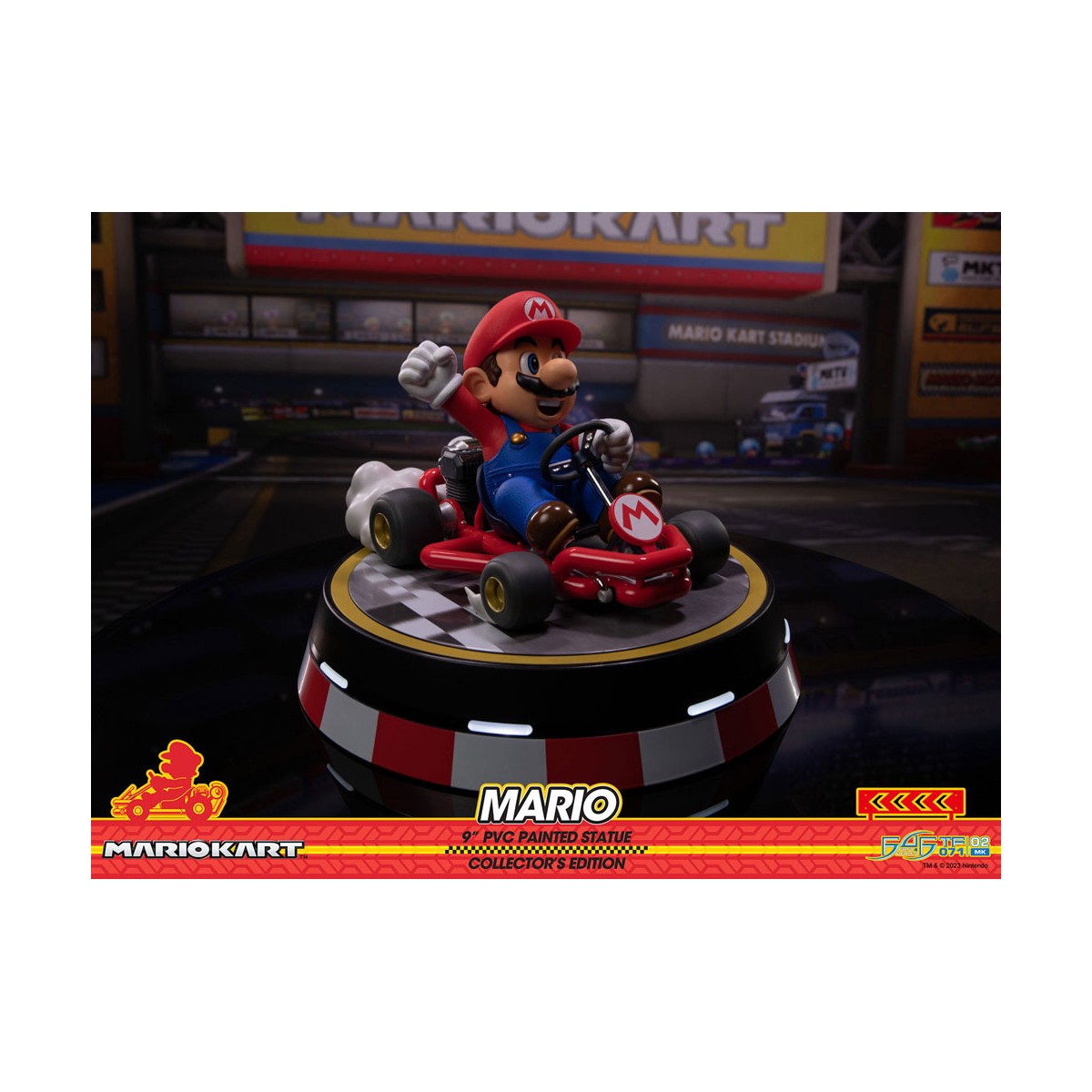 First 4 Figures - Mario Kart - MARIO Edición Coleccionista Estatua de PVC