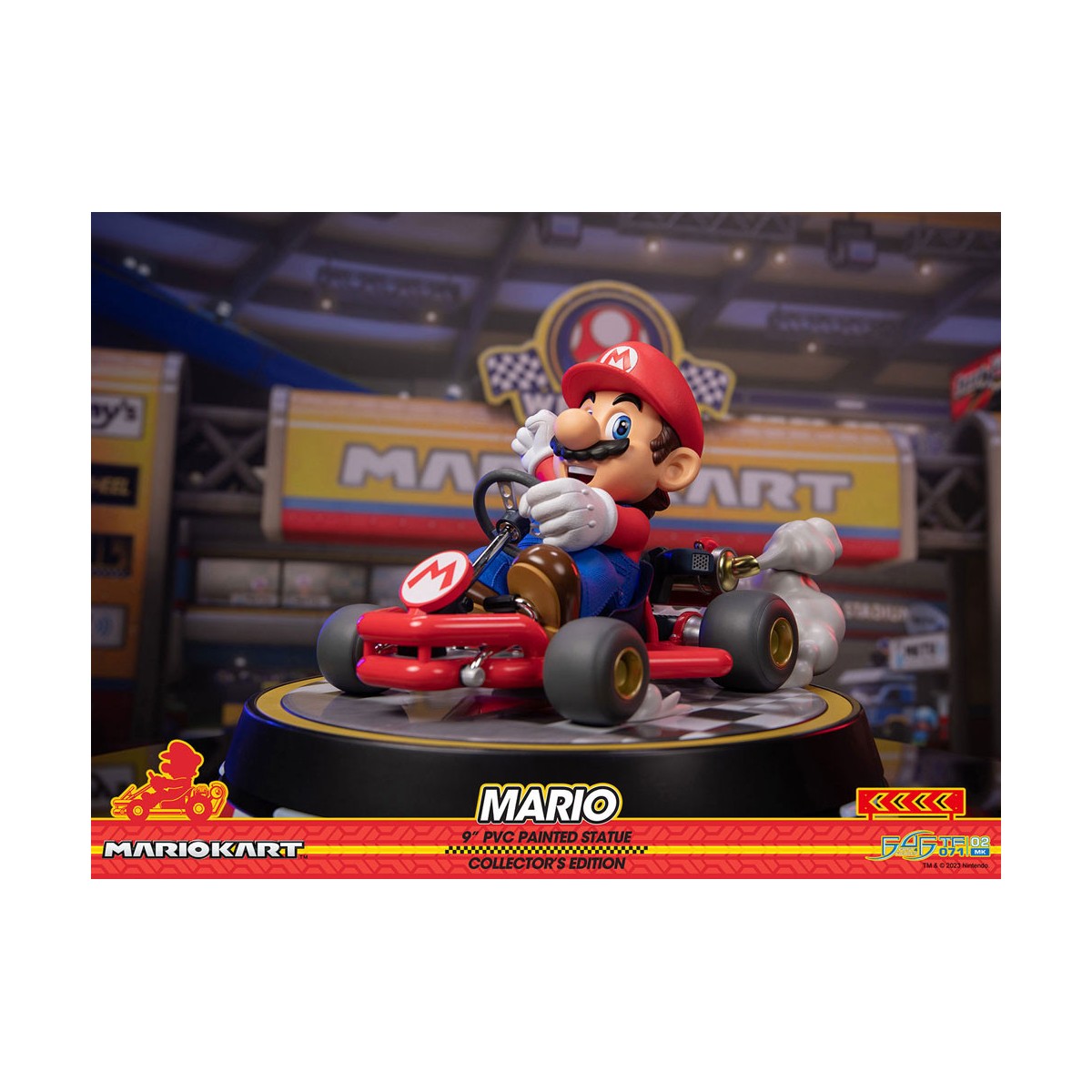 First 4 Figures - Mario Kart - MARIO Edición Coleccionista Estatua de PVC