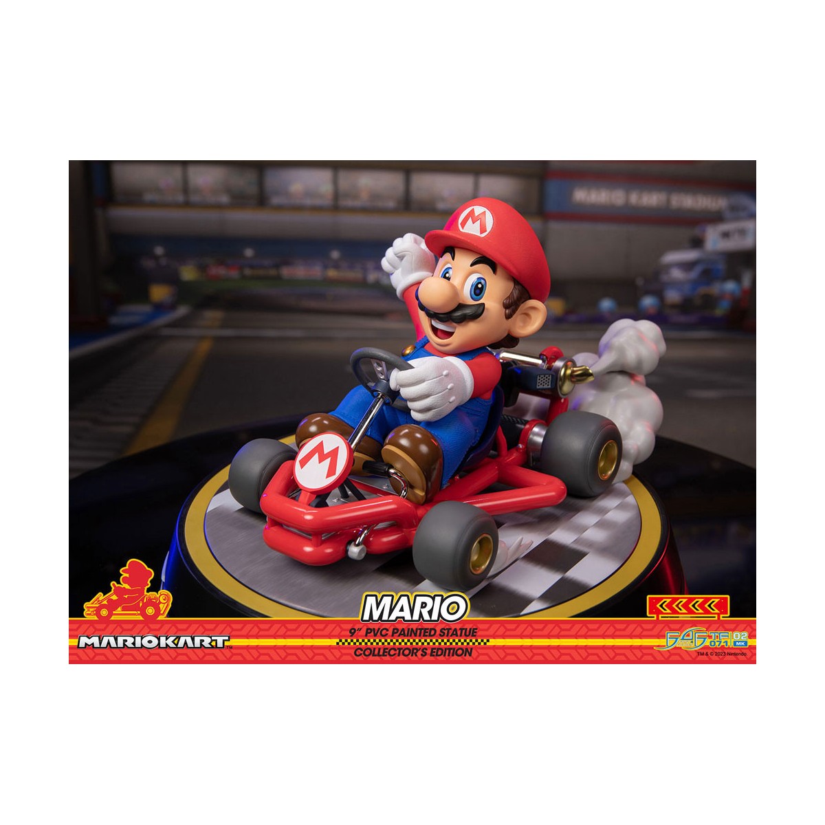 First 4 Figures - Mario Kart - MARIO Edición Coleccionista Estatua de PVC