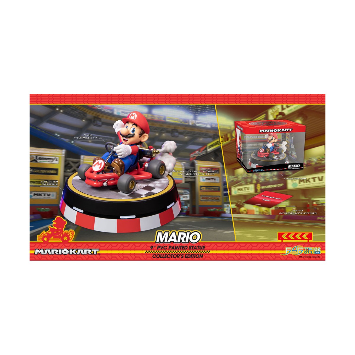 First 4 Figures - Mario Kart - MARIO Edición Coleccionista Estatua de PVC