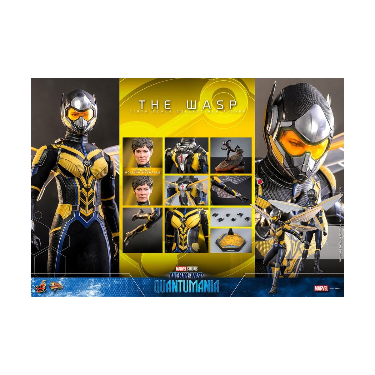 Hot Toys Movie Masterpiece 1/6 La Avispa - AntMan & The Wasp: Quantumania