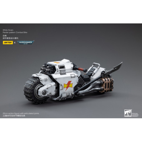 JoyToy Marines Espaciales - Cicatrices Blancas - Moto de Combate Patrón Raider 1/18 - Warhammer 40K