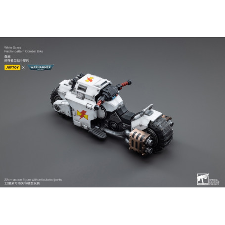 JoyToy Marines Espaciales - Cicatrices Blancas - Moto de Combate Patrón Raider 1/18 - Warhammer 40K