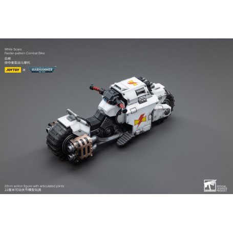JoyToy Marines Espaciales - Cicatrices Blancas - Moto de Combate Patrón Raider 1/18 - Warhammer 40K