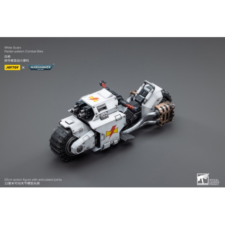 JoyToy Marines Espaciales - Cicatrices Blancas - Moto de Combate Patrón Raider 1/18 - Warhammer 40K
