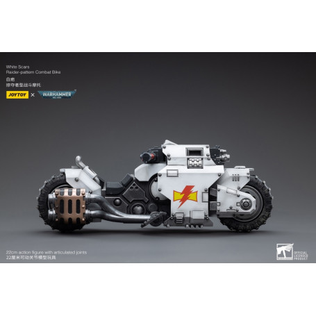 JoyToy Marines Espaciales - Cicatrices Blancas - Moto de Combate Patrón Raider 1/18 - Warhammer 40K
