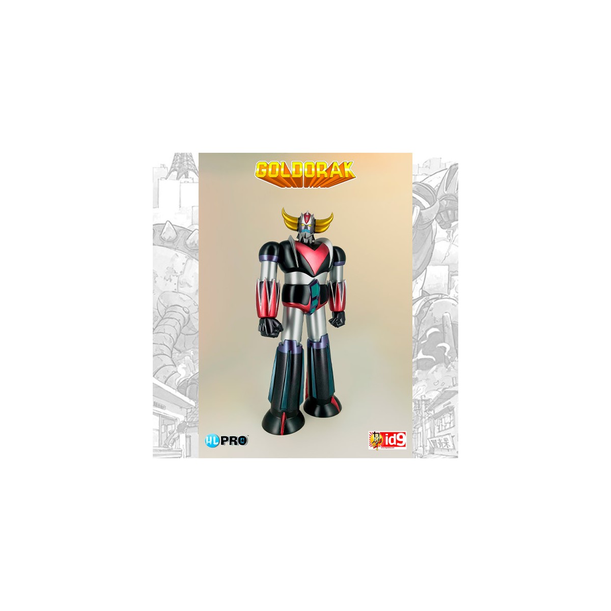 HL Pro - Goldorak Classic Pintura Metálica 23cm (Logo Inglés)