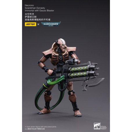 JoyToy Necrones - Necrones Dinastía Szarekhan Inmortal con Gauss Blaster1/18 - Warhammer 40K