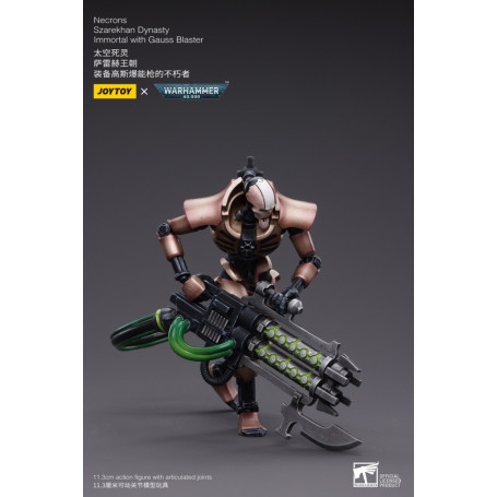 JoyToy Necrones - Necrones Dinastía Szarekhan Inmortal con Gauss Blaster1/18 - Warhammer 40K