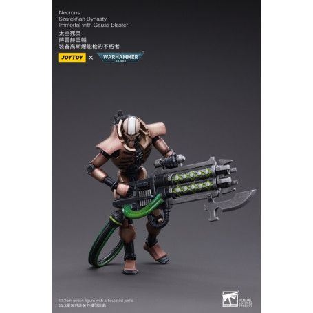 JoyToy Necrones - Necrones Dinastía Szarekhan Inmortal con Gauss Blaster1/18 - Warhammer 40K