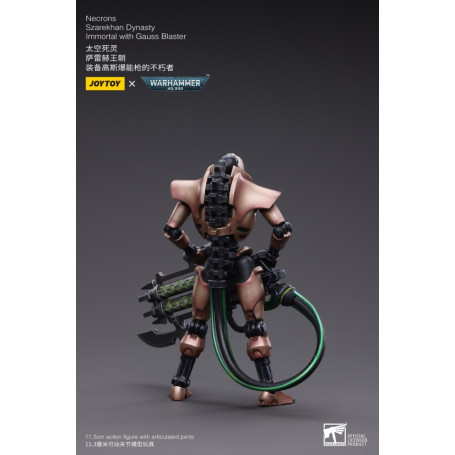 JoyToy Necrones - Necrones Dinastía Szarekhan Inmortal con Gauss Blaster1/18 - Warhammer 40K