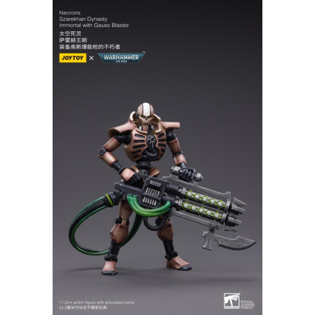 JoyToy Necrones - Necrones Dinastía Szarekhan Inmortal con Gauss Blaster1/18 - Warhammer 40K