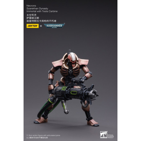 JoyToy Necrons - Necrones Dinastía Szarekhan Inmortal con Carabina Tesla pack 1/18 - Warhammer 40K
