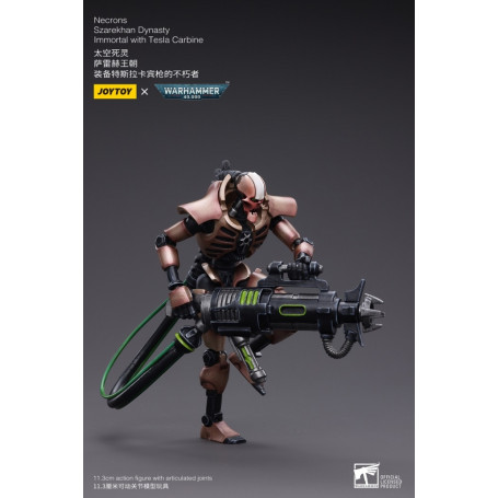 JoyToy Necrons - Necrones Dinastía Szarekhan Inmortal con Carabina Tesla pack 1/18 - Warhammer 40K