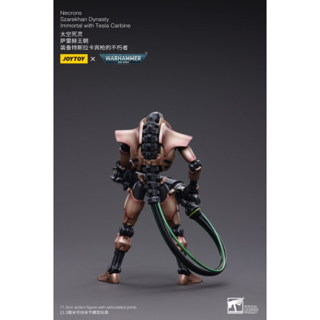 JoyToy Necrons - Necrones Dinastía Szarekhan Inmortal con Carabina Tesla pack 1/18 - Warhammer 40K
