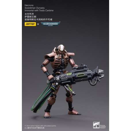 JoyToy Necrons - Necrones Dinastía Szarekhan Inmortal con Carabina Tesla pack 1/18 - Warhammer 40K