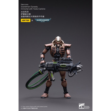 JoyToy Necrons - Necrones Dinastía Szarekhan Inmortal con Carabina Tesla pack 1/18 - Warhammer 40K