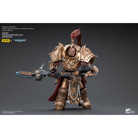 JoyToy Marines Espaciales - Adeptus Custodes Escudo-Capitán en Allarus Terminator Armadura Hydon Seronis 1/18 - Warhammer 40K