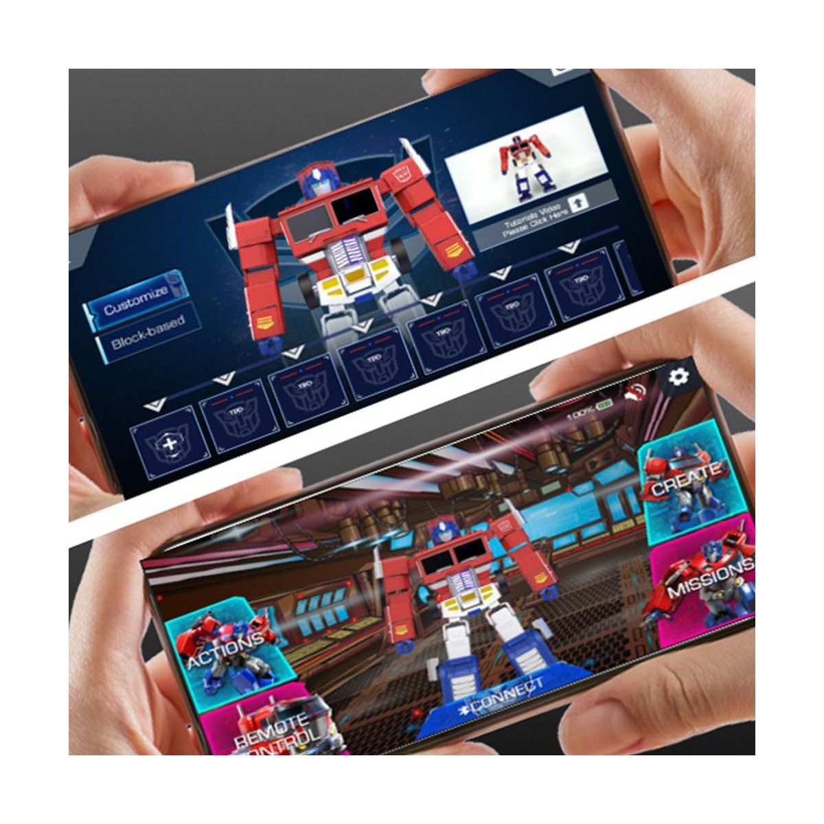 Robosen - Transformers Optimus Prime - robot interactivo auto-transformable - Versión en Inglés