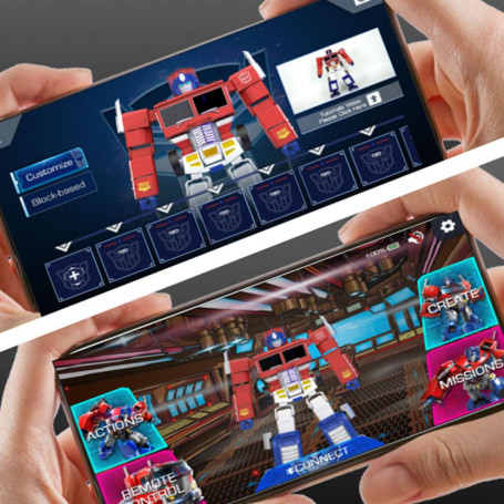 Robosen - Transformers Optimus Prime - robot interactivo auto-transformable - Versión en Inglés