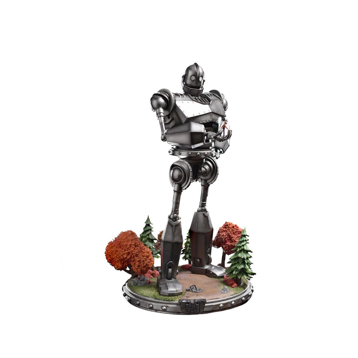 Iron Studios - Half Art Scale 1/20 - El Gigante de Hierro y Hogarth Hughes Estatuilla