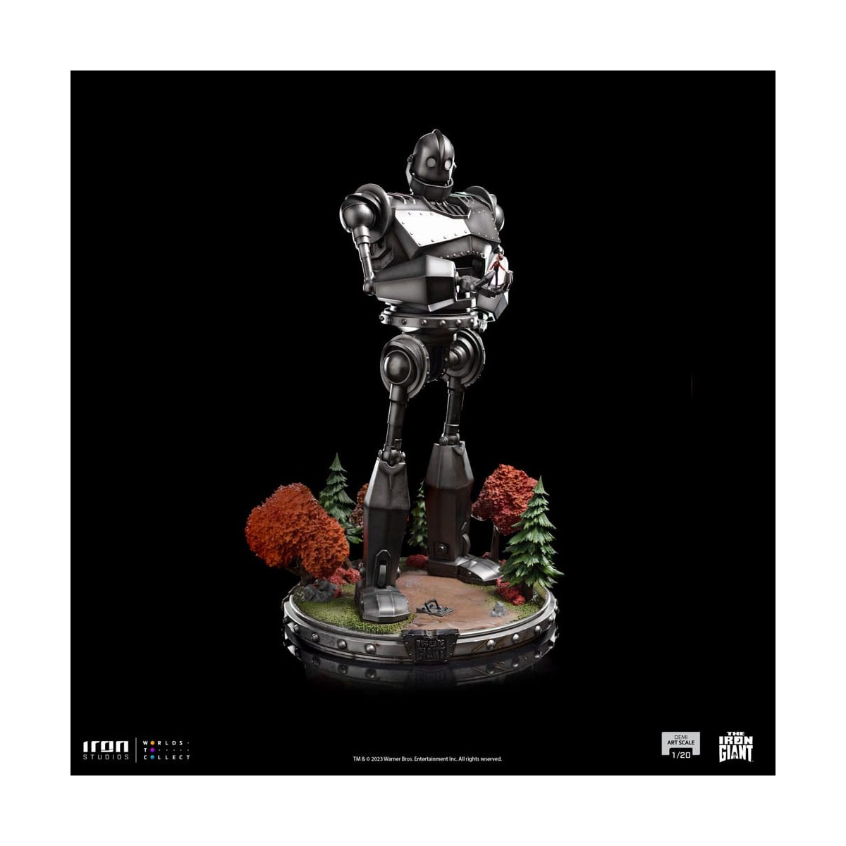 Iron Studios - Half Art Scale 1/20 - El Gigante de Hierro y Hogarth Hughes Estatuilla