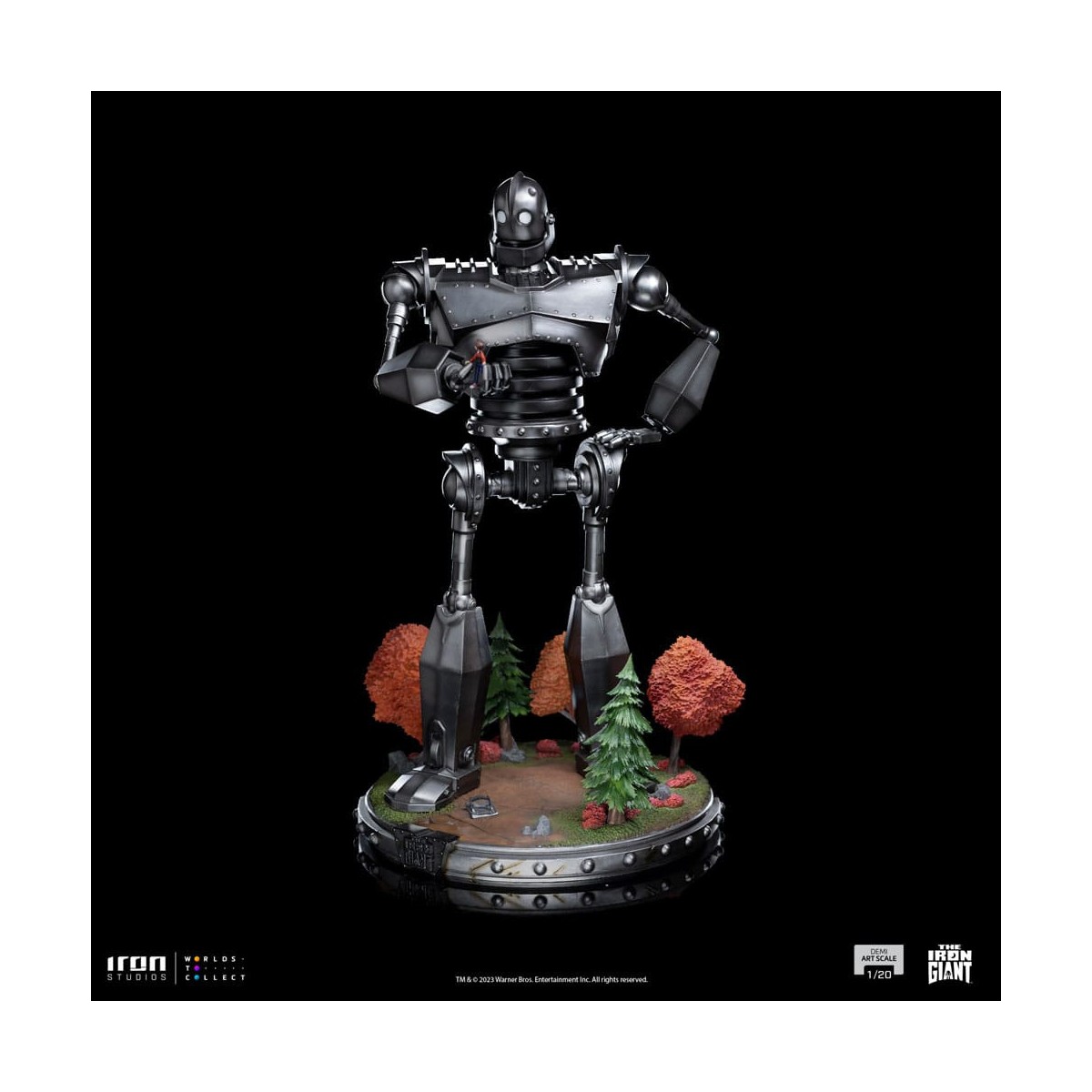 Iron Studios - Half Art Scale 1/20 - El Gigante de Hierro y Hogarth Hughes Estatuilla