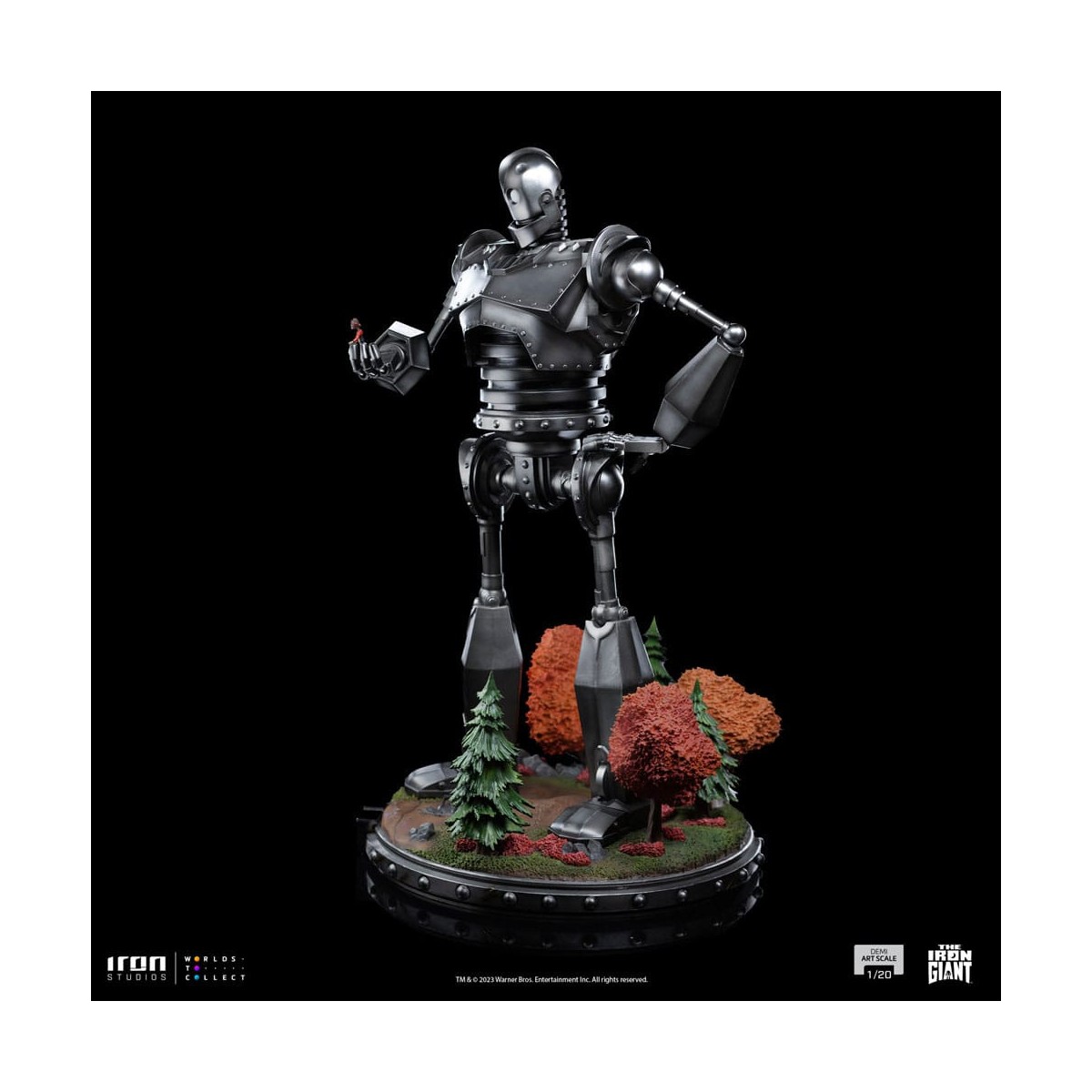 Iron Studios - Half Art Scale 1/20 - El Gigante de Hierro y Hogarth Hughes Estatuilla