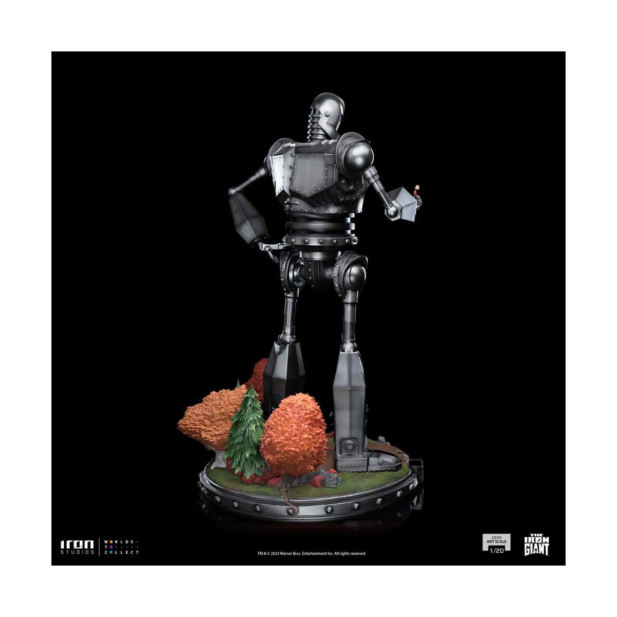 Iron Studios - Half Art Scale 1/20 - El Gigante de Hierro y Hogarth Hughes Estatuilla