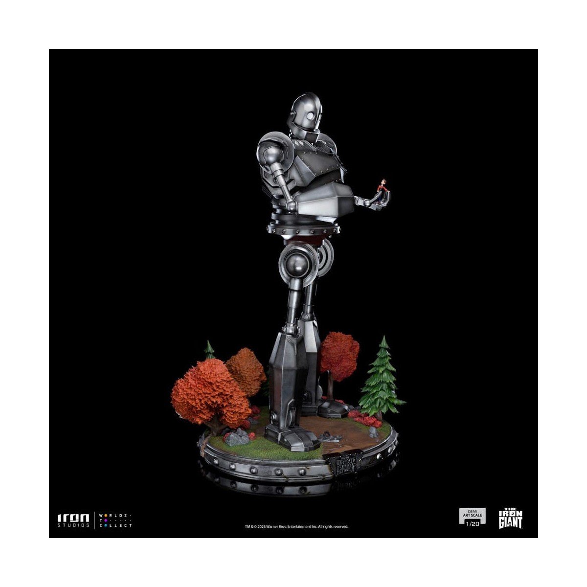 Iron Studios - Half Art Scale 1/20 - El Gigante de Hierro y Hogarth Hughes Estatuilla