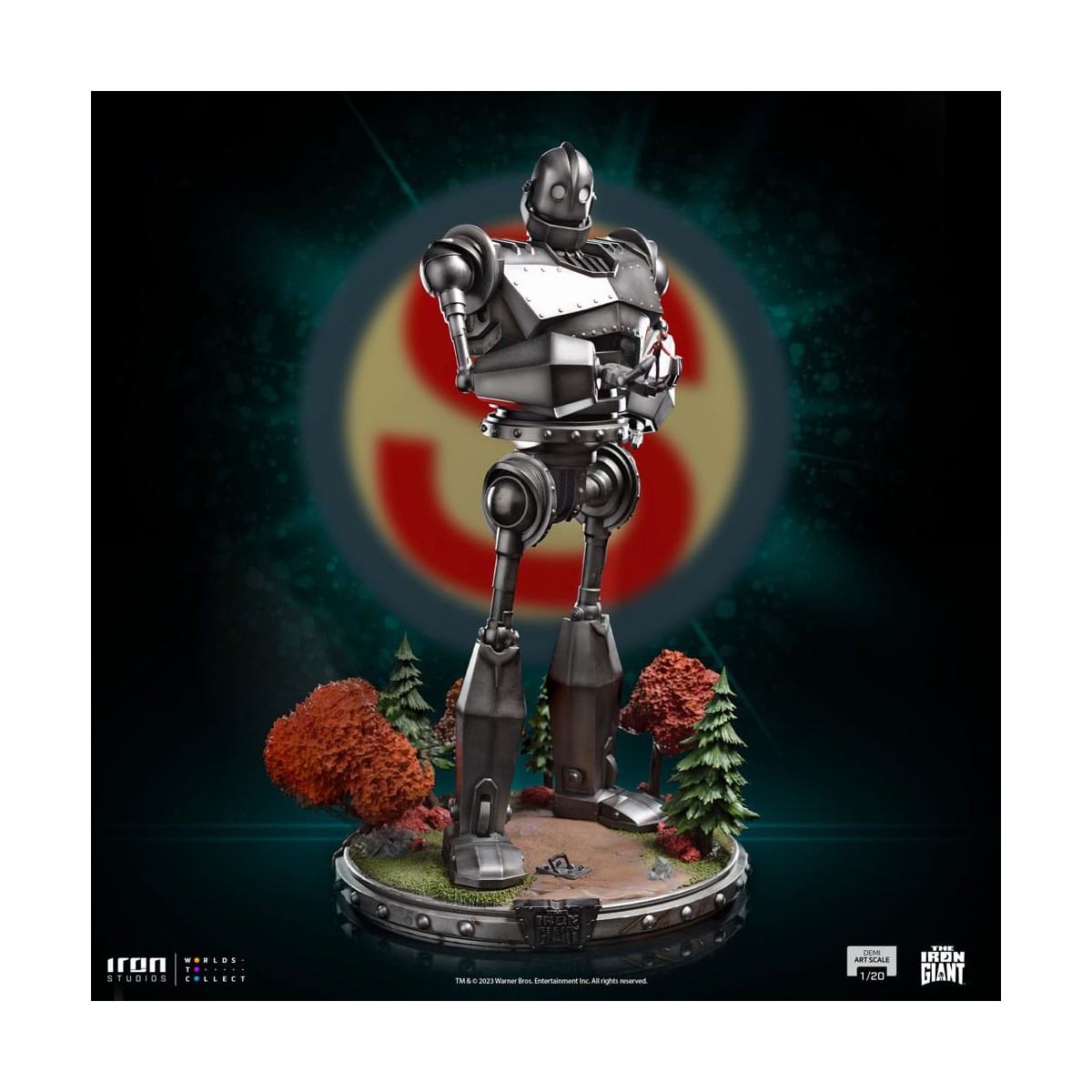 Iron Studios - Half Art Scale 1/20 - El Gigante de Hierro y Hogarth Hughes Estatuilla