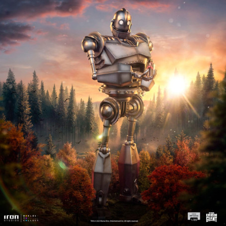 Iron Studios - Half Art Scale 1/20 - El Gigante de Hierro y Hogarth Hughes Estatuilla