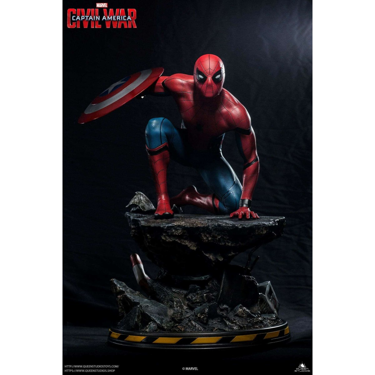Queen Studios - Spider-Man 1/4 estatua Edición Normal - Capitán América: Civil War