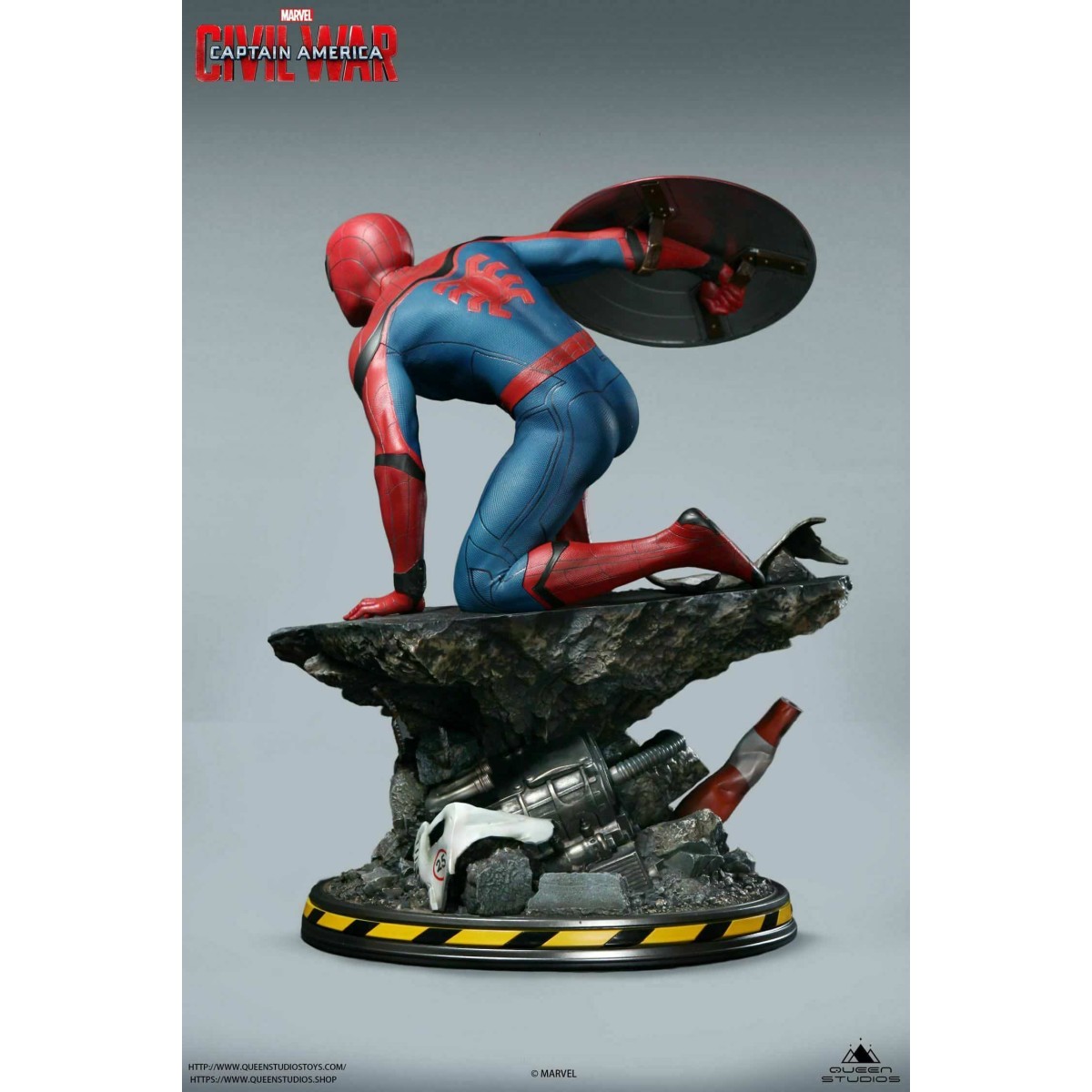 Queen Studios - Spider-Man 1/4 estatua Edición Normal - Capitán América: Civil War
