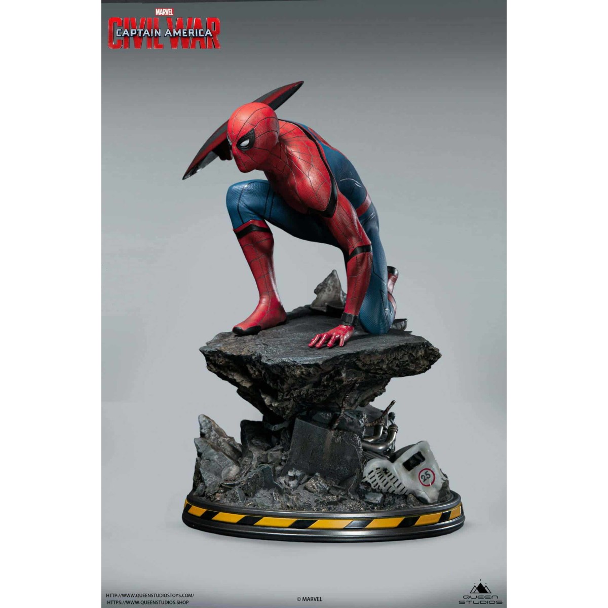 Queen Studios - Spider-Man 1/4 estatua Edición Normal - Capitán América: Civil War