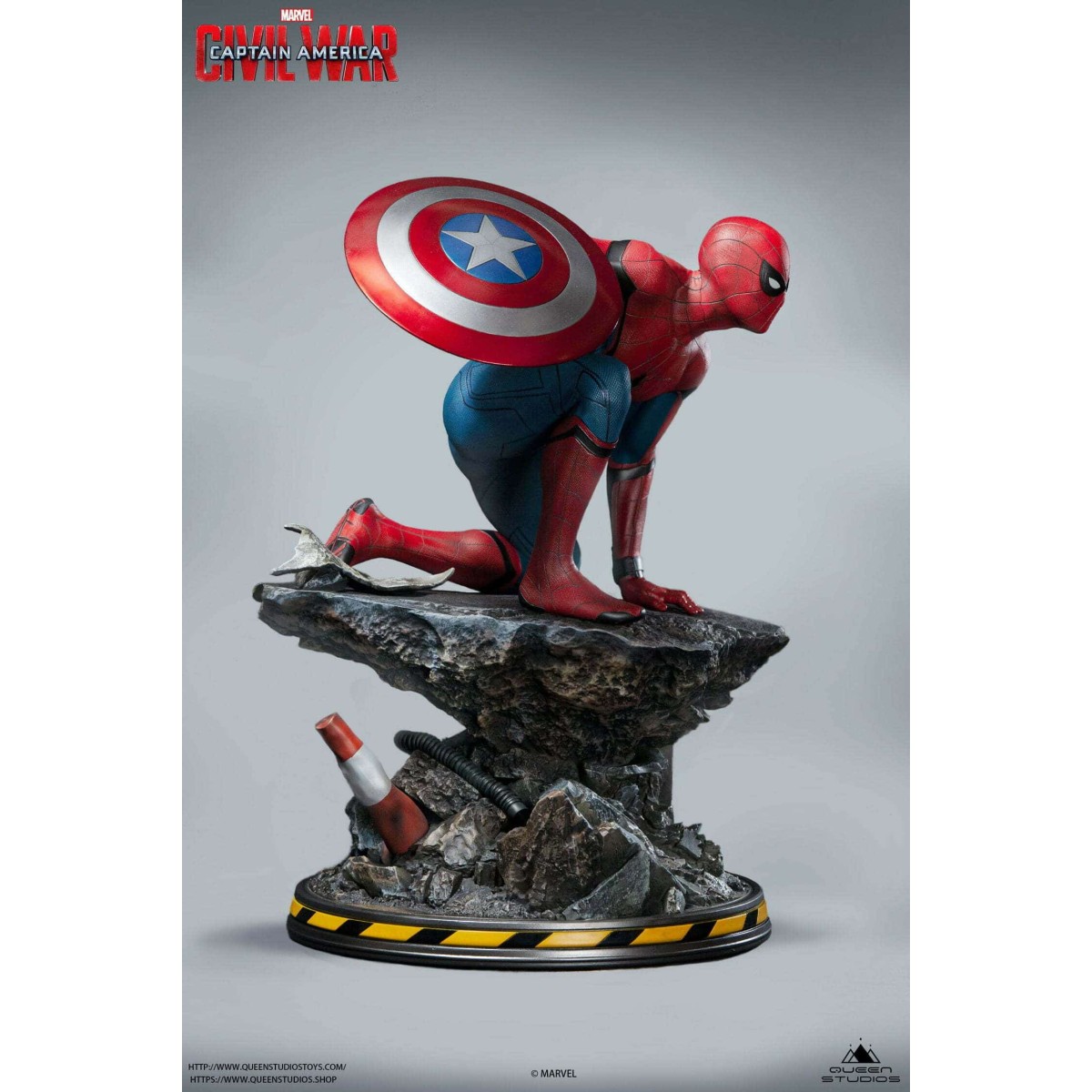 Queen Studios - Spider-Man 1/4 estatua Edición Normal - Capitán América: Civil War