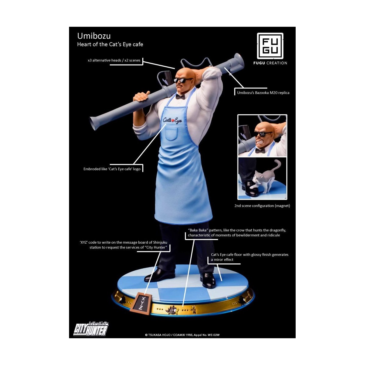 Fugu Creation - Umibozu estatua 1/6 - City Hunter - Mamut Nicky Larson