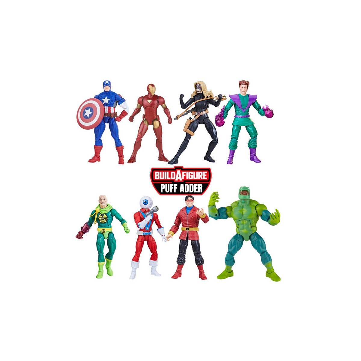 Marvel Legends - PUFF ADDER WAVE - The Avengers Classic Comic - set de 7 figuras