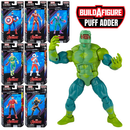 Marvel Legends - PUFF ADDER WAVE - The Avengers Classic Comic - set de 7 figuras