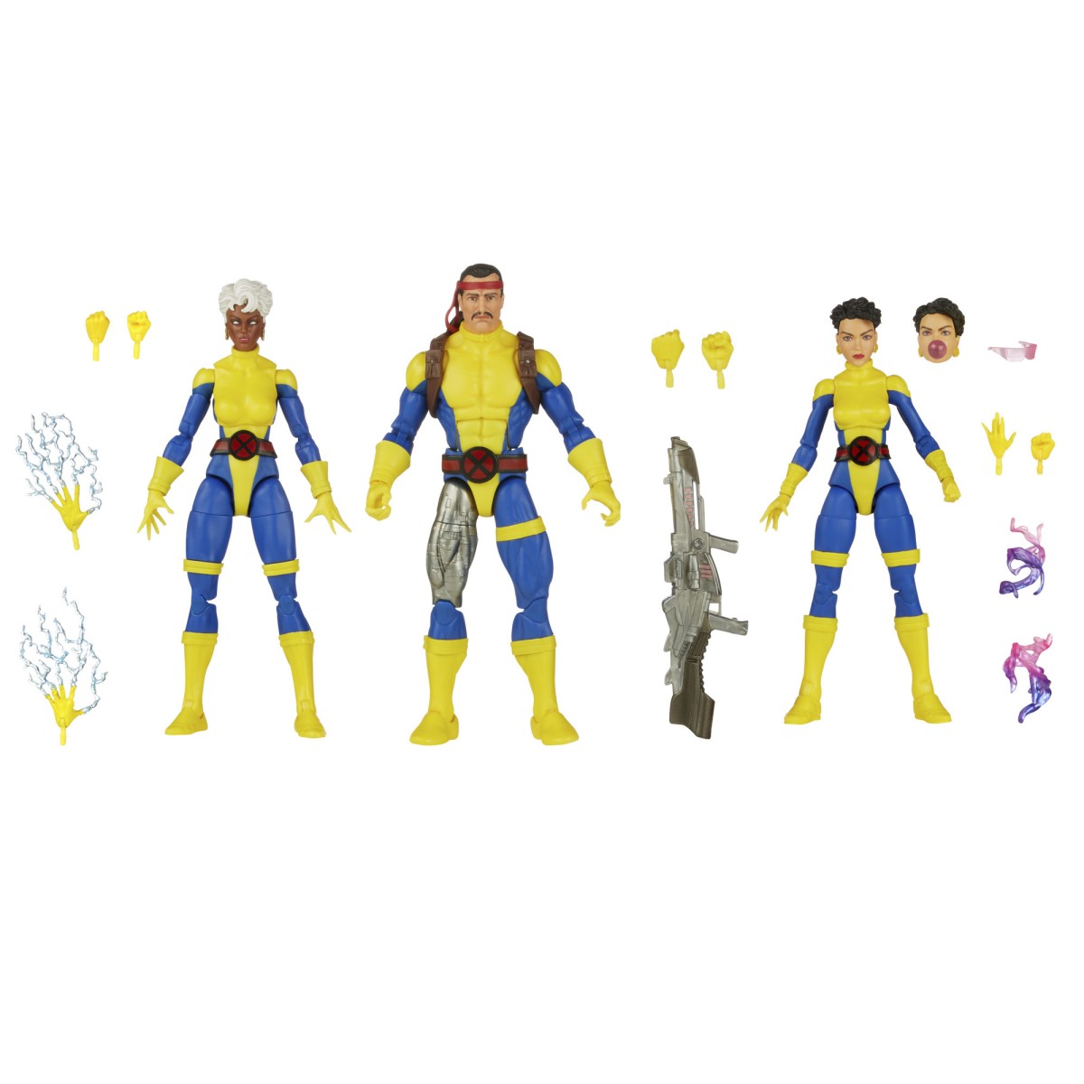 Marvel Legends Series - FORJA, TORMENTA Y JUBILEE Uniforme Jim Lee - The Uncanny X-Men 3 Pack