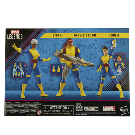 Marvel Legends Series - FORJA, TORMENTA Y JUBILEE Uniforme Jim Lee - The Uncanny X-Men 3 Pack