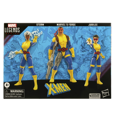 Marvel Legends Series - FORJA, TORMENTA Y JUBILEE Uniforme Jim Lee - The Uncanny X-Men 3 Pack