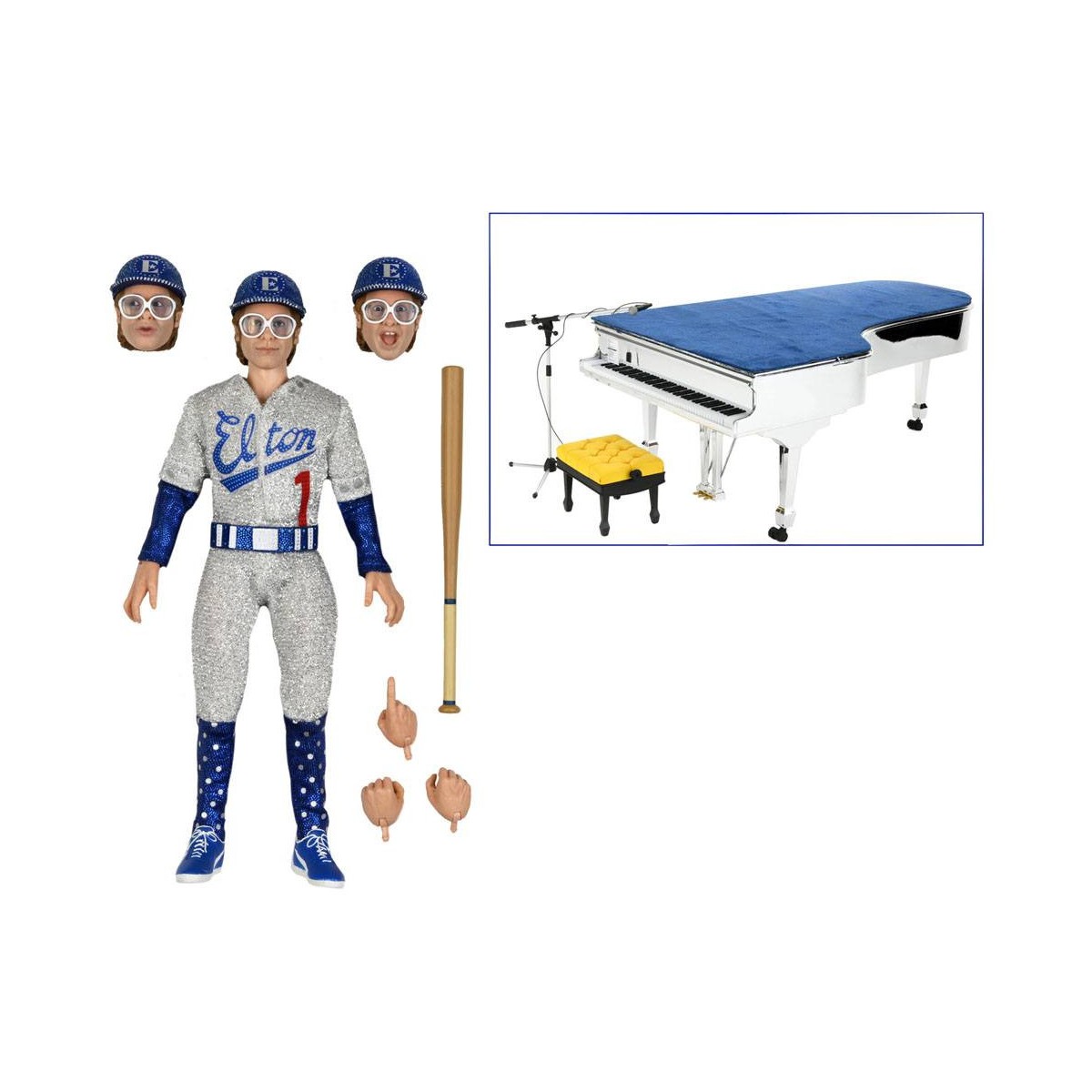 Neca - Elton John Live in '75 Deluxe Set - Tela retro